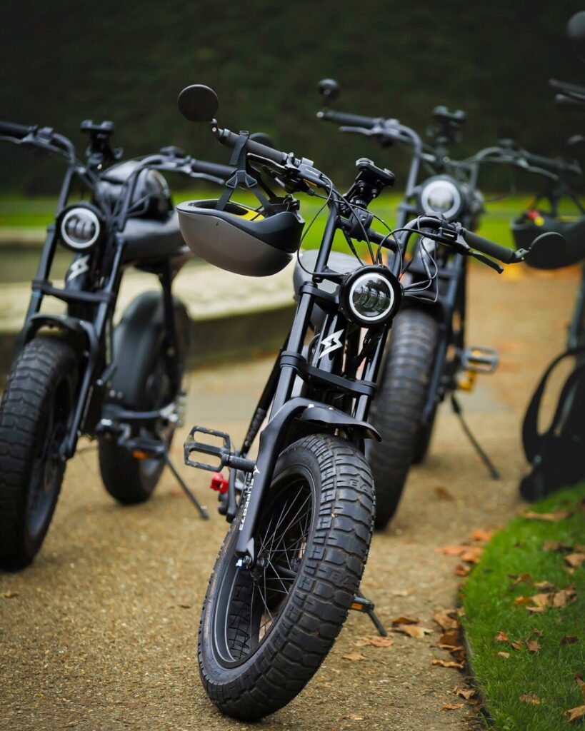 Super73 e-bikes ready for the best e-bike tour in London by FOF Bike Tours.