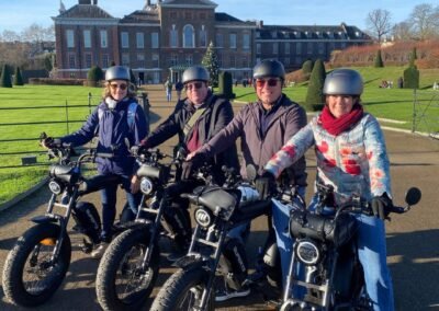 FOF Bike Tours enjoying their public tours infront of Kensington Palace